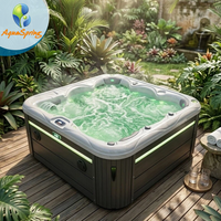 Spa extérieur de haute qualité pour 6 personnes, jacuzzi avec contrôle Balboa USA, acrylique Aristech, 70 jets de massage hydrothérapeutiques, pour moments de détente.