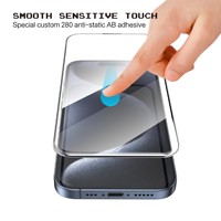 Protector de Pantalla de Vidrio Templado Transparente, Sin Bordes, con Borde de Diamante, Curvo 3D, Dureza 9H, Ultrafino de 0.5mm, Antihuellas