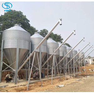 30ton Hạt thức ăn Silo cho lợn gà trang trại tùy chỉnh chăn nuôi thiết bị gia cầm thức ăn Silo hạt lúa mì ngô Ngô lưu trữ Silo - Product Image 5