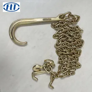 FLT Fábrica Forjado Contenedor Remolque Heavy Duty Truck Chain V Brida con RTJ Cluster Hook