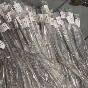 Grips pour câbles en acier inoxydable, tissage <span class=keywords><strong>double</strong></span> brin, chaussette pour câble, diamètre 18-24 mm, longueur 500 mm - Product Image 1