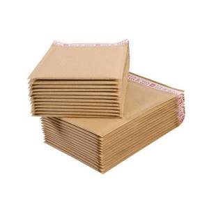 Sac d'expédition écologique biodégradable imprimé sur mesure A3 <span class=keywords><strong>A4</strong></span> A5, papier kraft blanc recyclé, <span class=keywords><strong>enveloppe</strong></span> rembourrée à bulles - Product Image 2