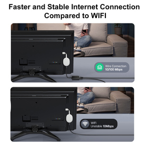 อะแดปเตอร์เครือข่ายอีเทอร์เน็ตสำหรับติดทีวีไฟไมโคร USB Type-C เพื่อ RJ45แจ็ค PCBA ยี่ห้อ4K <span class=keywords><strong>Chromecast</strong></span> <span class=keywords><strong>Google</strong></span> Home - Product Image 5