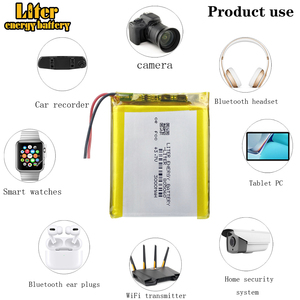 Batería de polímero de iones de litio adecuada 805060 3.7V 3000mAh con - Product Image 5