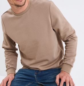Sweat-shirt à col rond imprimé brodé pour homme, 100% coton, tissu éponge, couleurs personnalisées, personnalisation de la marque, grande taille, respirant - Product Image 2
