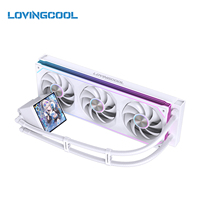LOVINGCOOL Fabricant d'origine OEM, refroidisseur liquide AIO 4 pouces, écran 240 mm 360 mm, ventilateur ARGB pour boîtier PC de bureau