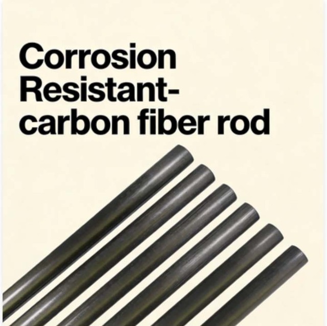 Pultruded Carbon Fiber Rods 0.5mm-11mm Solid Carbon Fiber Round Bar for RC Models & Industrial Engineering High Straightness