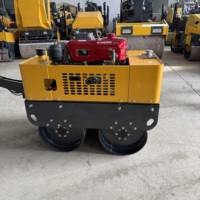 Compacteur vibrant à double tambour autopropulsé de 450 kg, moteur diesel Changfa 178 refroidi par air, pour le remblaiement de fossés