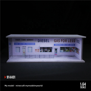 Nuevo <span class=keywords><strong>modelo</strong></span> de coche de colocación 1:64/<span class=keywords><strong>modelo</strong></span> profesional, <span class=keywords><strong>modelo</strong></span> de gasolinera americana - Product Image 3