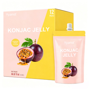Gelée de konjac à la passion fruit, marque privée, faible en calories, brûle-graisses, pour la gestion du poids, complément alimentaire, échantillon gratuit - Product Image 1
