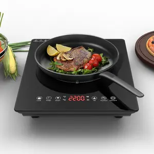 Toucher cuisinière à induction ménage multi fonctionnel haute puissance noir commerce extérieur petite marmite