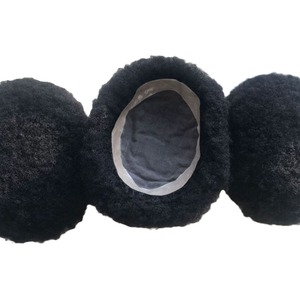 Parrucchino MONO da uomo, <span class=keywords><strong>capelli</strong></span> ricci afro, <span class=keywords><strong>extension</strong></span> ricci esplosivi, interamente intrecciato a mano, modello CC89, disponibile su le principali piattaforme internazionali - Product Image 5
