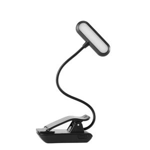 Lampe de lecture USB rechargeable à 9 LED, intensité réglable, avec indicateur de puissance, petite, flexible, à clipser, pour lecture nocturne, support de musique, piano - Product Image 1