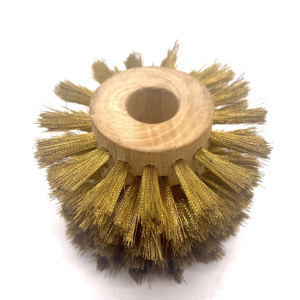 Custom Industrial Brass Polishing Wheel <strong>Brush</strong> with 1.8cm Bristles OEM/ODM Available - Product Image 2