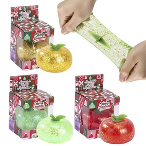Cross-border New Product Christmas Golden-powder apple Maltose Squishy Stress-relief Toy <b>Venting</b> Rebound Halloween Rubber - Product Image 4