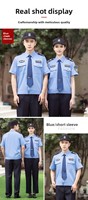 Ensemble chemise et short d'été pour homme, style 2011, uniforme de sécurité, polyester, séchage rapide, tenue de service