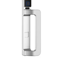 Serrure Intelligente Extérieure Étanche Aiendi en Aluminium et Verre avec Carte NFC, Application Tuya Wifi, Interphone Visuel et Déverrouillage par Empreinte Digitale NFC
