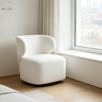 Fauteuil d'appoint Boucle pour salon, fauteuil rembourré, chaise de loisirs, mobilier d'hôtel