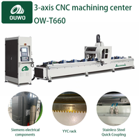 Centre d'usinage CNC haute efficacité OUWO avec Siemens 828D et changeur d'outils automatique pour la production d'équipements de murs-rideaux