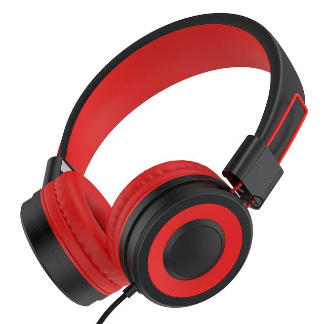 Lightweight Foldable kids headphone 3.5mm jacket with built-in microphone OEM color headphone for children