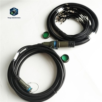 Connecteurs d'alimentation étanches série ARINC801 ZLTC D38999 J599 en alliage de cuivre 3A pour assemblage de câbles à fibre optique