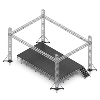 Estructura de Aluminio para Iluminación de DJ Móvil de 290*290, Soporte de Alta Calidad para Iluminación de DJ, Estructura de Exhibición para Eventos al Aire Libre