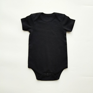 Ropa de bebé niña, mono liso encantador para bebé, conjunto 100% de algodón peinado, peleles para bebé recién nacido - Product Image 4