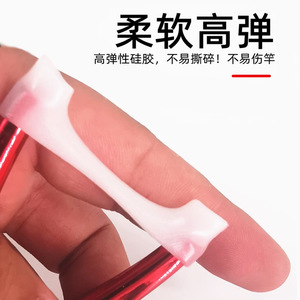 Support de canne à pêche en silicone lumineux, tête de fourche en forme de Y, accessoire de pêche qui brille dans le noir pour équipement de pêche - Product Image 4