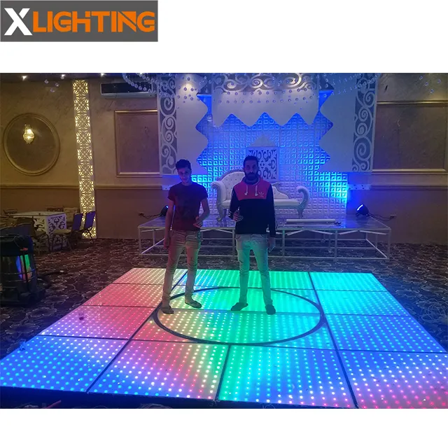 Disko DJ Pencahayaan Pernikahan Kontrol SD 8*8 Piksel, Lampu LED Digital Lantai Dansa