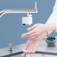 Adaptateur de robinet sans contact pour évier de cuisine et salle de bain, robinet intelligent à capteur avec buse automatique anti-débordement et économie d'eau
