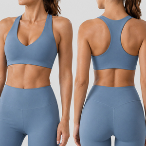 Sujetador Deportivo de Alta Sujeción para Mujer, Nailon y Elastano, Elástico en Cuatro Direcciones, con Relleno Extraíble, para Yoga, Gimnasio y Running - Product Image 1