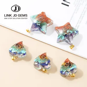 Mifa AliExpress — pendentif en résine au Design professionnel, pour la fabrication de bijoux, Bracelet, collier, pendentif des sept chakras du cœur, populaires