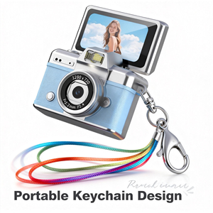 Mini Cámara de Mano con Correa, Grabación de <span class=keywords><strong>Video</strong></span> en <span class=keywords><strong>Bucle</strong></span> de 720P, Opciones Multicolor, Regalo de Navidad, Cámara para Niños, Cámara Pequeña - Product Image 2