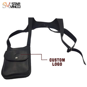 STAR VINCCI カスタム本革ヴィンテージファッションショルダーハーネスバッグ レトロミニマリズムダブルストラップ携帯電話ベストバッグ - Product Image 6