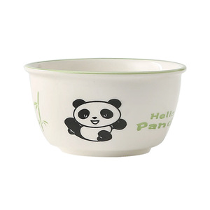 Tigelas com pauzinhos Conjunto Tigela De Sopa De Porcelana Tigela De Arroz Caixa Marrom Estilo Boêmio Cerâmica Logotipo personalizado para o Presente Natal - Product Image 5