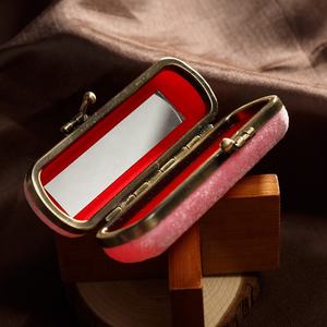 סיטונאי אופנה באיכות קטיפה נסיעות מיני נשים שפתון תיק עם מראה ו hasp - Product Image 6