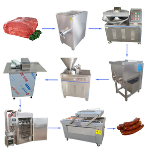 Sausage Production Line Making Machine <strong>Fresh</strong> Meat Slicing Machine Price Embutidora <strong>Chorizo</strong> Industrial - Product Image 4