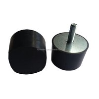 Pieds en caoutchouc amortisseurs M6/M8/M10 à visser, type VE, support en caoutchouc moulé, usage industriel, dureté 50 Shore, NBR+Acier, OEM/ODM personnalisé