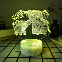 Atmosphère 3D Acrylique LED Lampe pour La Maison Enfants Veilleuses Rgb Veilleuse Tactile Lampe Usb Romantique Led Table