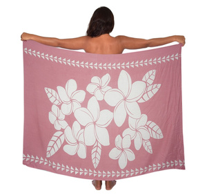 Paréo Sarong d'été pour femme, imprimé Hawaïen, motifs <span class=keywords><strong>Rose</strong></span> Sauvage, Plumeria, Rayures, Léopard, style Tatouage, Cache-maillot, Foulard de plage, 1 pièce, MOQ 1 - Product Image 1