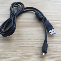 Cable de Datos USB para Cámaras Nikon, Olympus, Pentax, Sony, Panasonic, Sanyo, Cable de Transferencia de Datos de 8 Pines para Fotos y Vídeos