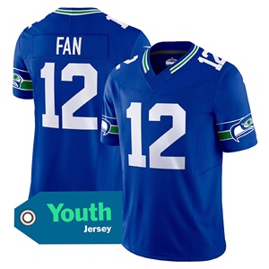 Seattle Jeugdeditie # 11 Jaxon Smith-Njigba, # 14 Sam Darnold, # 10 Kupp geborduurd American football shirt met logo - Product Image 4