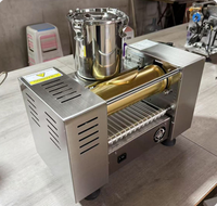 Crêpe électrique automatique commerciale rouleau d'oeufs crêpe rouleau de printemps couche crêpe équipement mille couches gâteau Machine