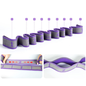 Ceinture de résistance en Latex pour Fitness, danse, Ballet, Yoga, bandes extensibles segmentées pour la gymnastique - Product Image 2