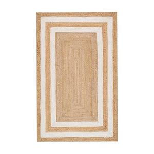 Alfombra redonda de yute, tapete de fibra natural para mesa de comedor, debajo de la mesa de café y para la zona de chimenea, decoración boho. - Product Image 1