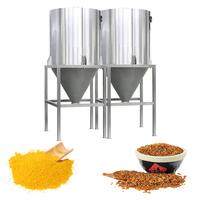 Machine industrielle automatisée de traitement du riz et des céréales, équipée d'un mélangeur et d'une friteuse, en acier inoxydable de qualité alimentaire pour la production alimentaire