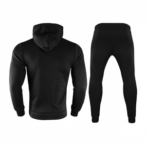 Hommes vierges Logo automne Jogger survêtements grande taille 2 pièces survêtement sweats à capuche personnalisés survêtement - Product Image 1