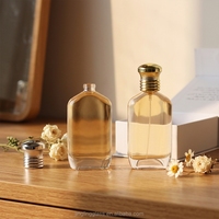 Flacons de parfum vides transparents de haute qualité en verre cosmétique avec bouchon pulvérisateur 50 ml, boîte de recharge