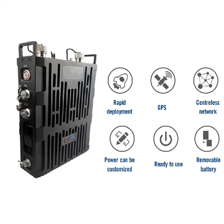 Rucksack individuelles Netzwerk Radio Beidou GPS 30 km große Reichweite 30 W Funkgerät Basisstation Funkwiederholer