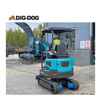 Mini-excavatrice de 1,5 t avec moteur de 14 CV pour utilisation en jardinage